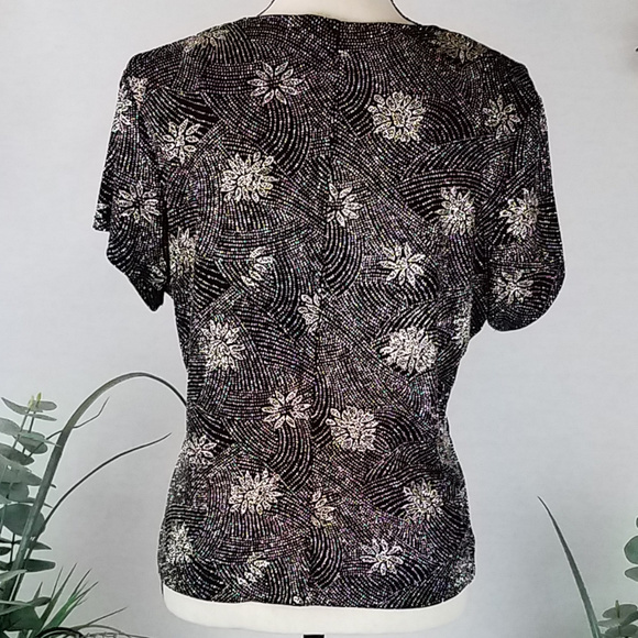 NEW!! Dress Barn Sequin Top - Picture 4 of 7